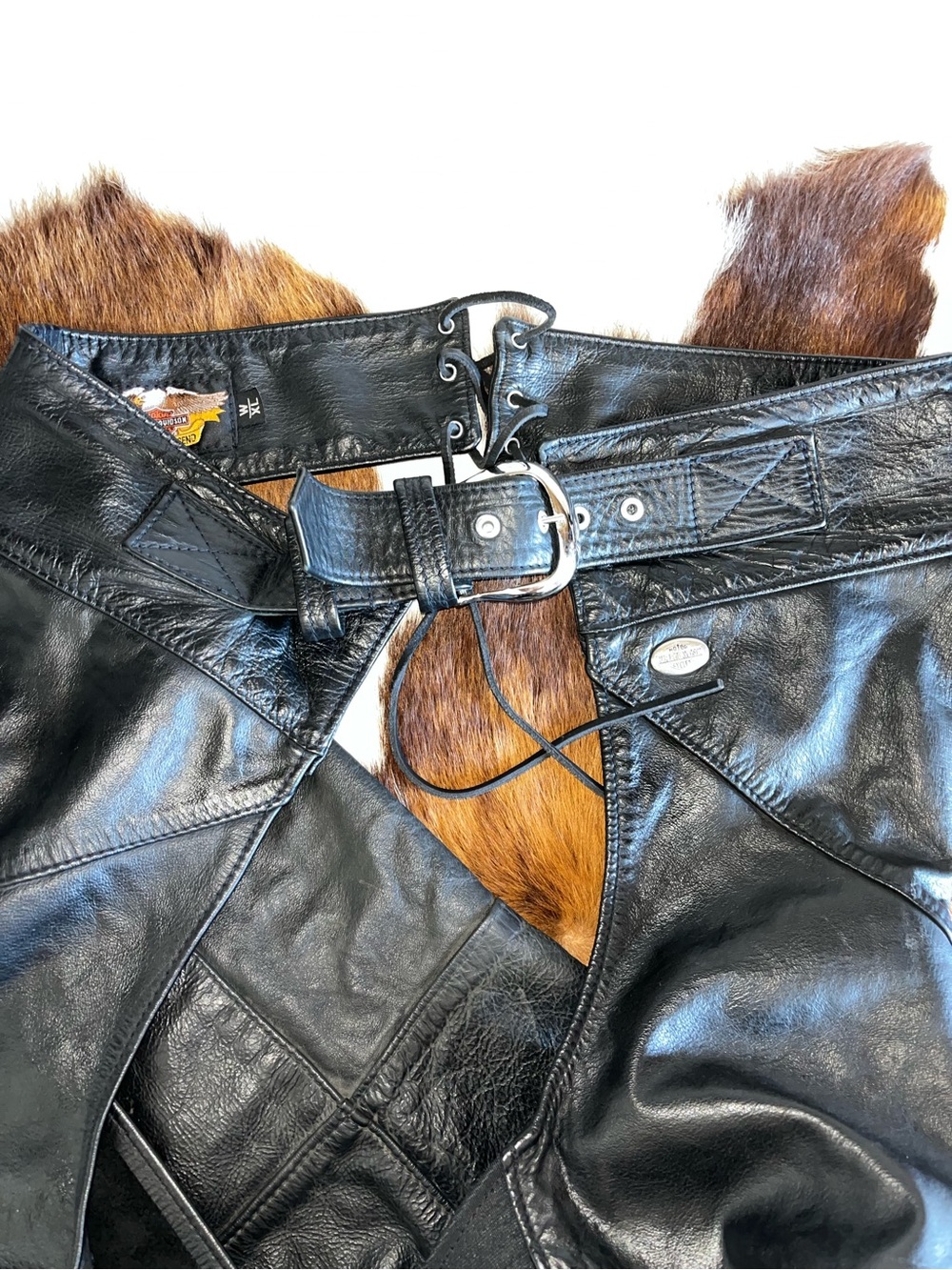 Women’s Harley-Davidson Black Leather Chaps XL - Picture 10 of 10